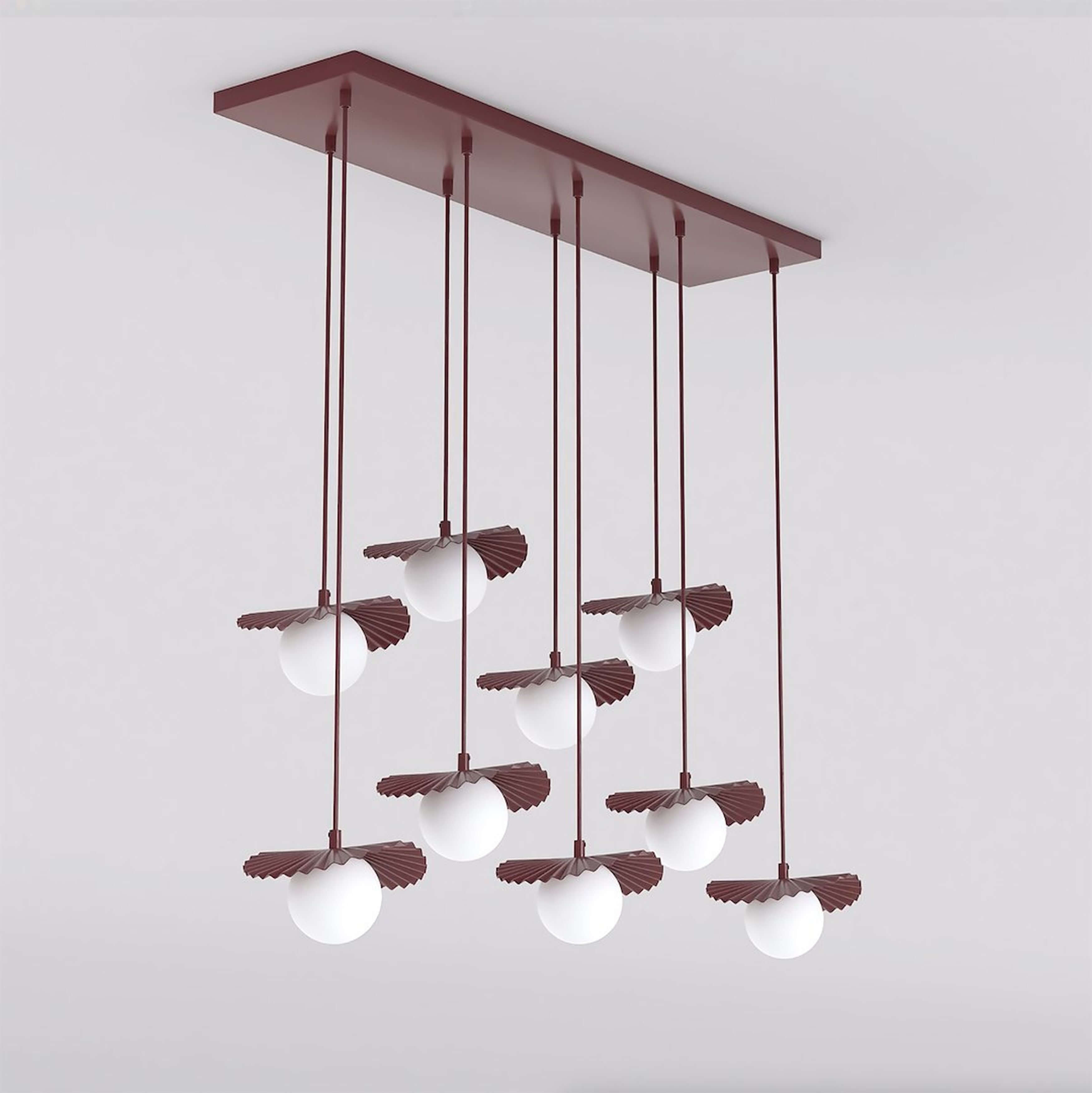 Emibig Flora Pendelleuchte x8 W opal 1761/9