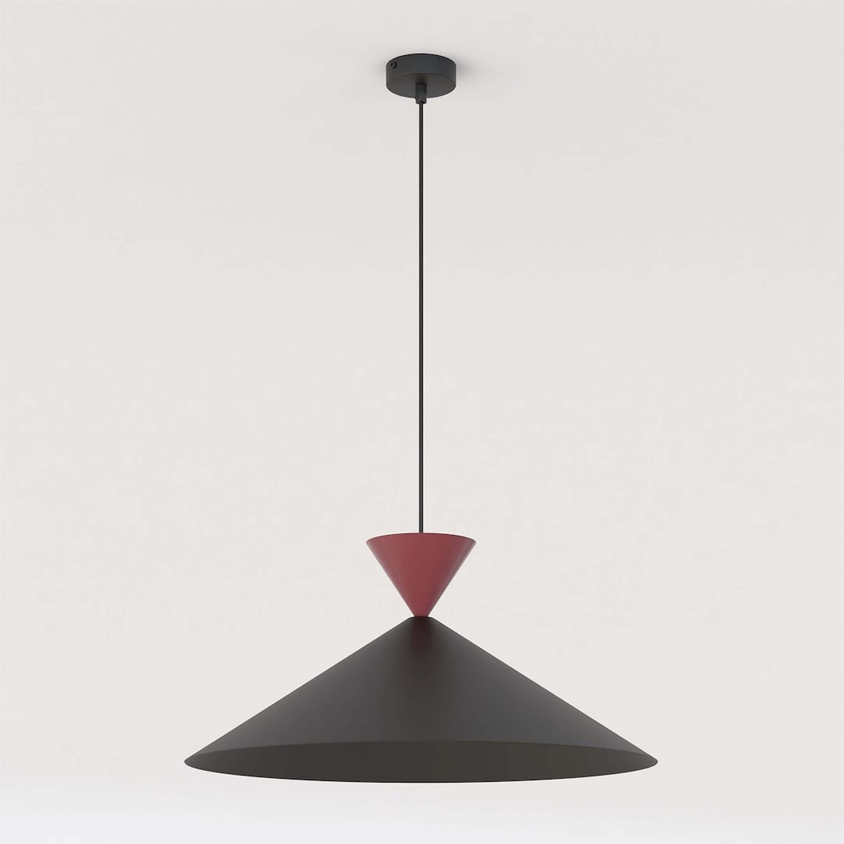 Emibig Ralf Pendelleuchte 1x10 W schwarz-rot 1744/1L