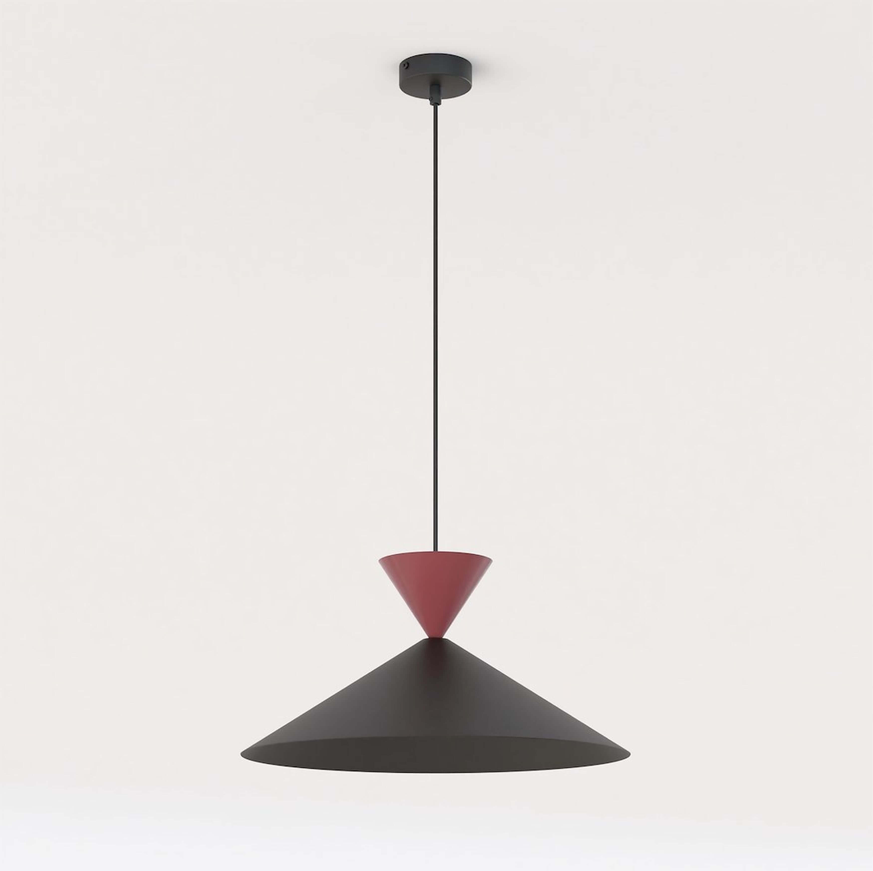 Emibig Ralf Pendelleuchte 1x10 W schwarz-rot 1744/1M