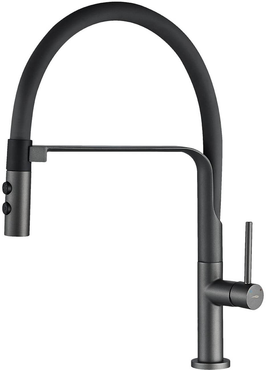 Kuchinox Siluetto Küchenarmatur Stehend grafit/grau BQU_978D
