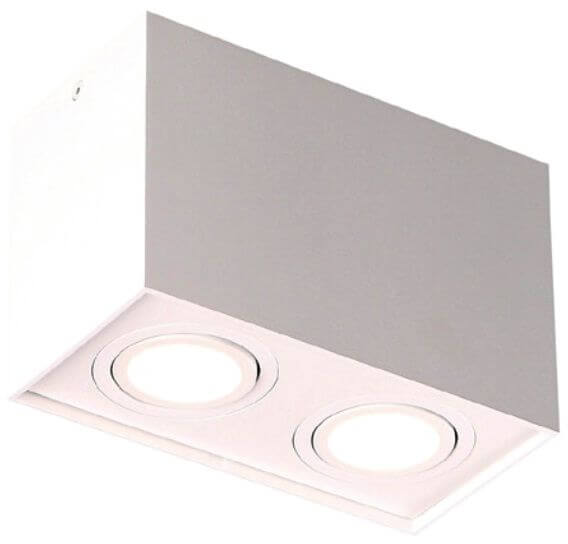 MaxLight Basic Square Deckenlampe 2x50 W weiß C0088