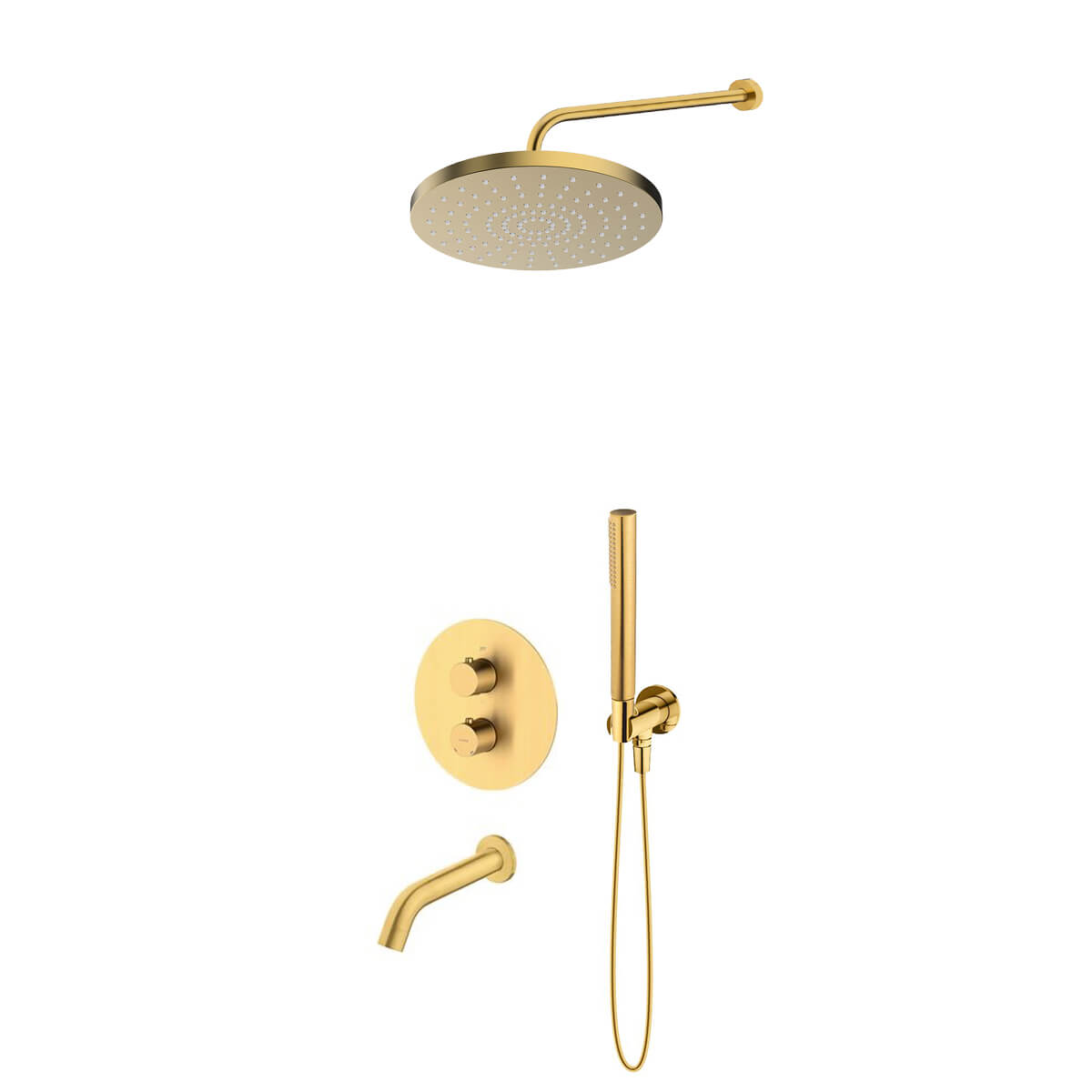 Set Badewannen- und Duscharmatur Oltens Katla 34600810, Kopfbrause Oltens Pluva 37010810, 39100810, 39402810, 39305810, 37106810, 37203800