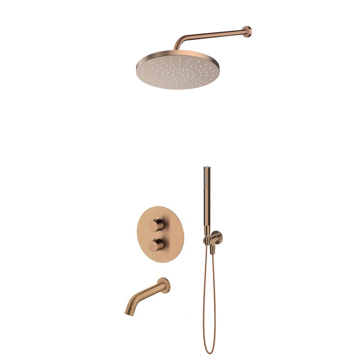 Set Badewannen- und Duscharmatur Oltens Katla 34600610, Kopfbrause Oltens Pluva 37010610, 39100610, 39402610, 39304610, 37102610, 37200610