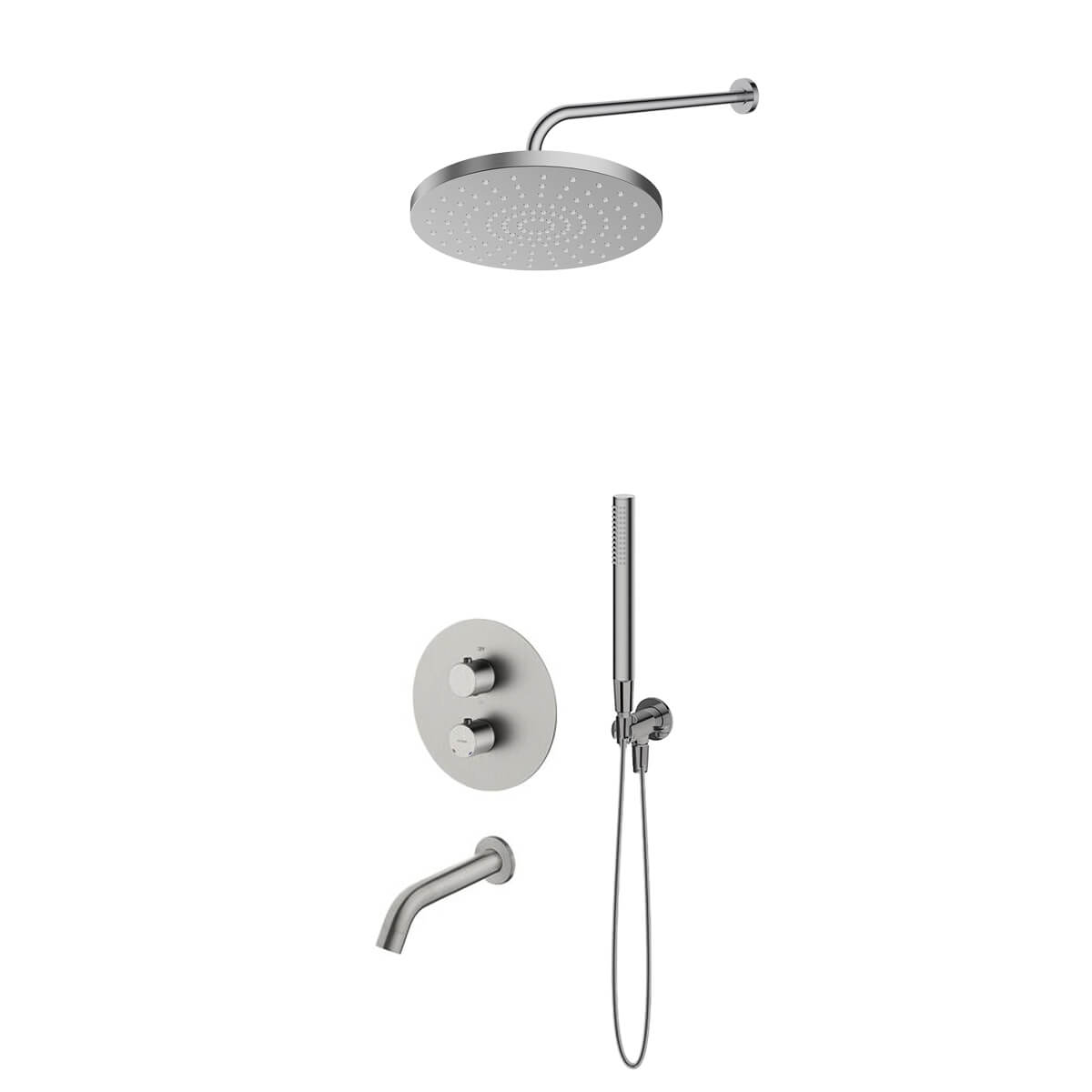 Set Badewannen- und Duscharmatur Oltens Katla 34600910, Kopfbrause Oltens Pluva 37010910, 39100910, 39402910, 39304910, 37102910, 37200910