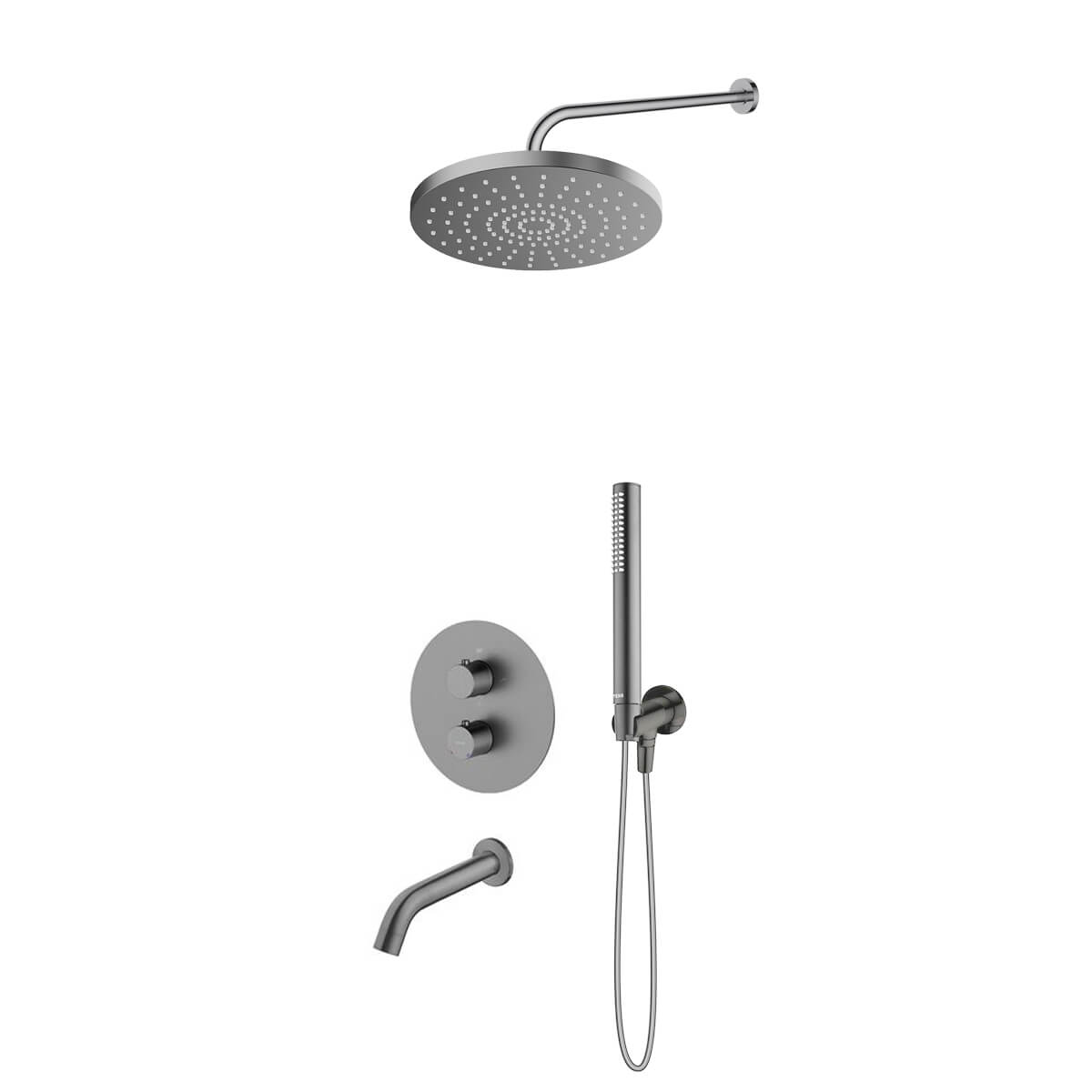 Set Badewannen- und Duscharmatur Oltens Katla 34600400, Kopfbrause Oltens Pluva 37010400, 39100400, 39402400, 39304400, 37102400, 37200400