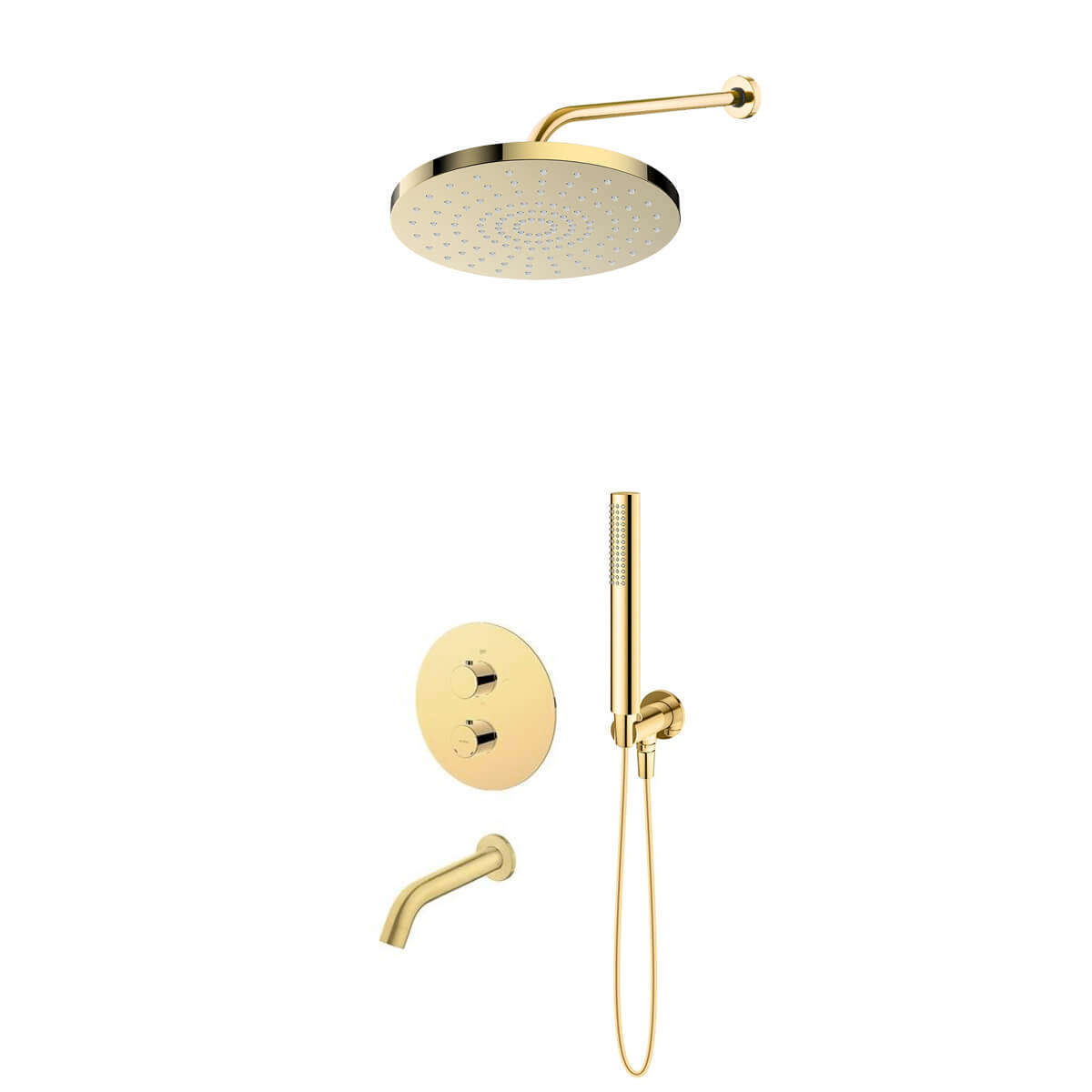 Set Badewannen- und Duscharmatur Oltens Katla 34600800, Kopfbrause Oltens Alvo 37011800, 39100800, 39400800, 39304800, 37102800, 37200800