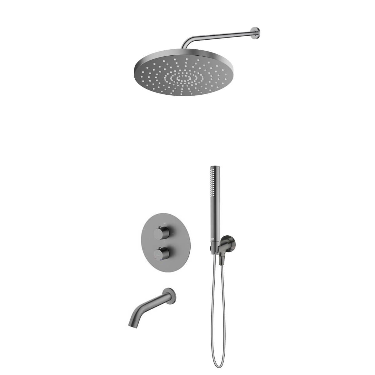 Set Badewannen- und Duscharmatur Oltens Katla 34600400, Kopfbrause Oltens Alvo 37011400, 39100400, 39402400, 39304400, 37102400, 37200400