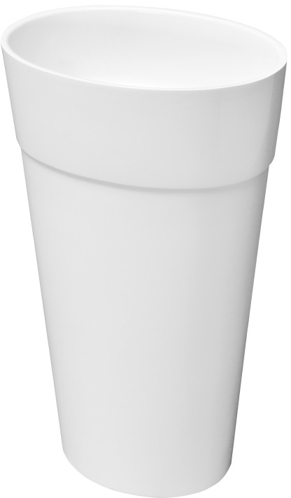 Besco Uniqa Waschbecken 46x32 cm oval Freistehend weiß glanz #UMD-U-WOW