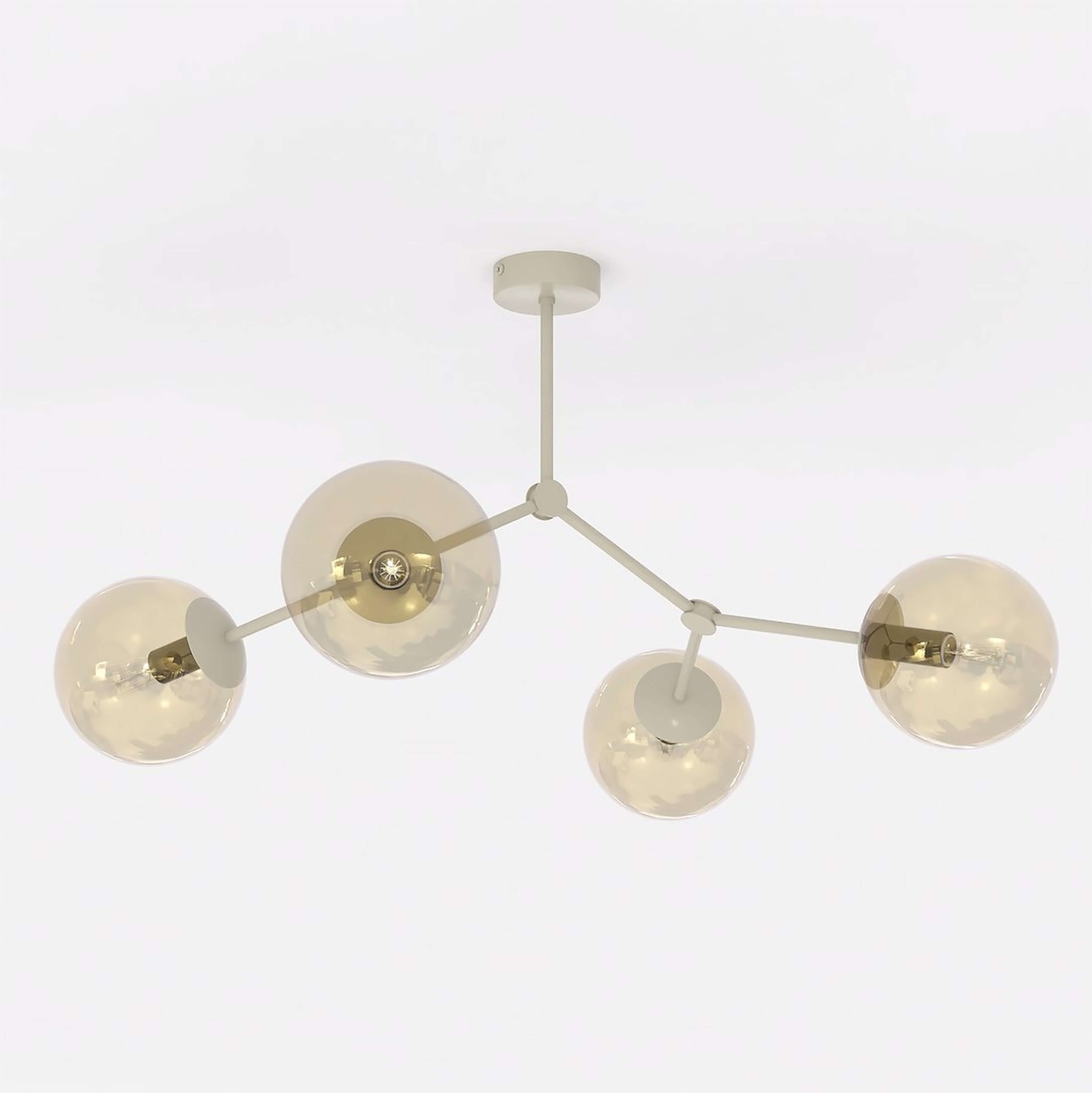 Emibig Space Deckenlampe 4x10 W beige 1702/4