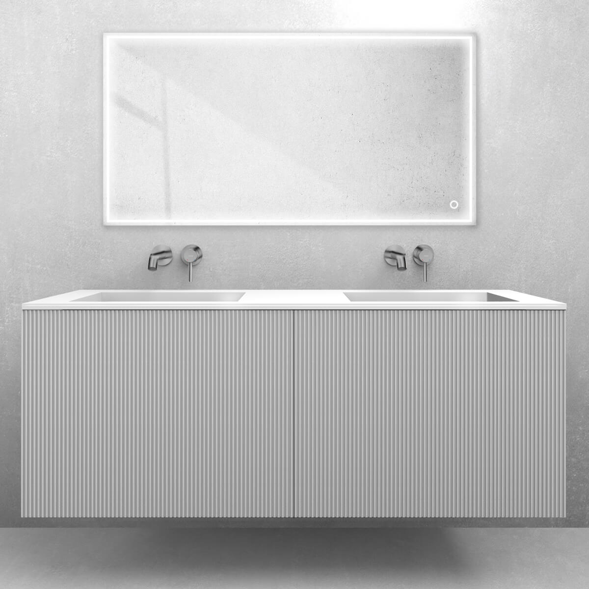 Set Badschrank Oltens Lun Rilla 60039000, Waschbecken Oltens Stila 40206000