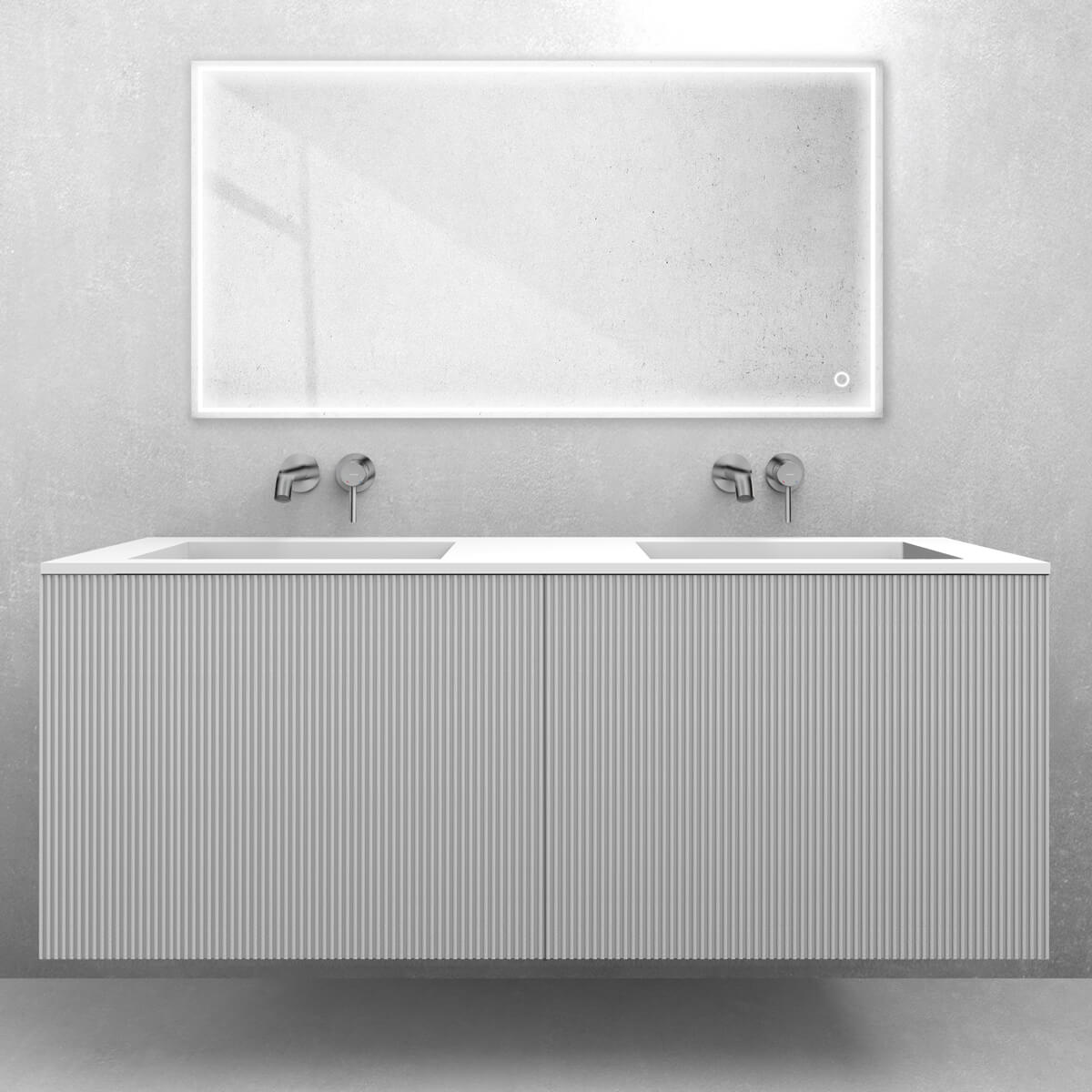 Set Waschbecken Oltens Stila 40206900, Badschrank Oltens Lun Rilla 60039000
