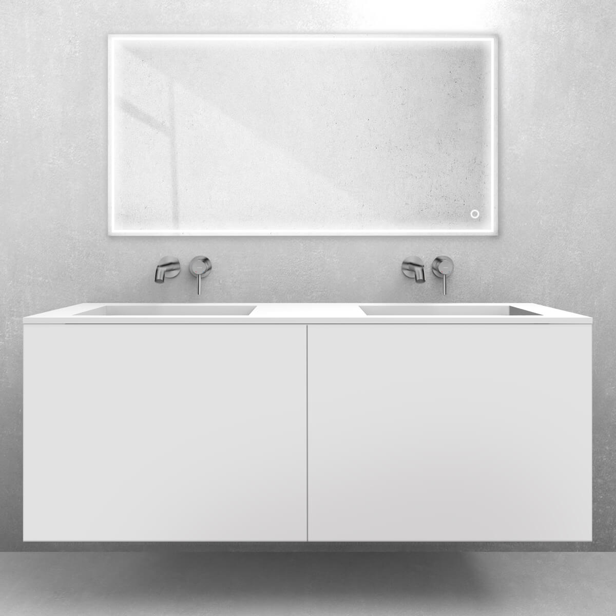 Set Waschbecken Oltens Stila 40206900, Badschrank Oltens Lun 60040000