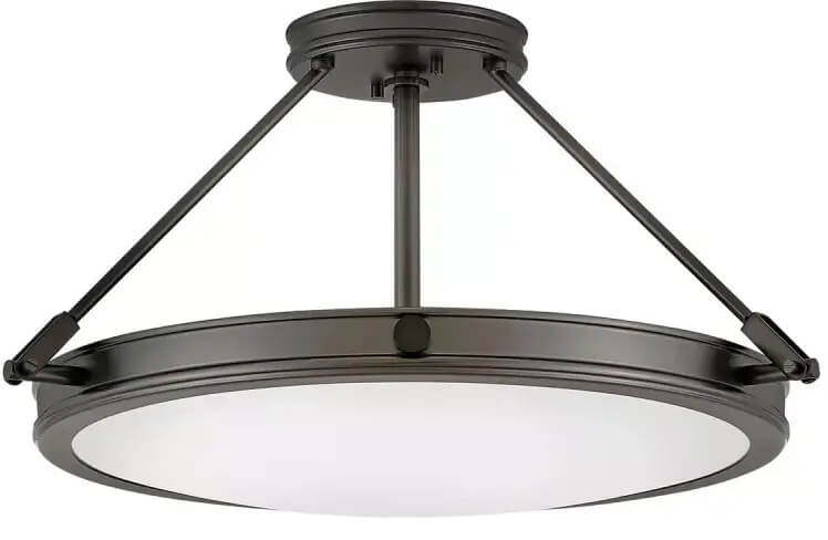 Elstead Lighting Collier Deckenlampe 3x40 W schwarz-opal HK-COLLIER-SF-S-BX