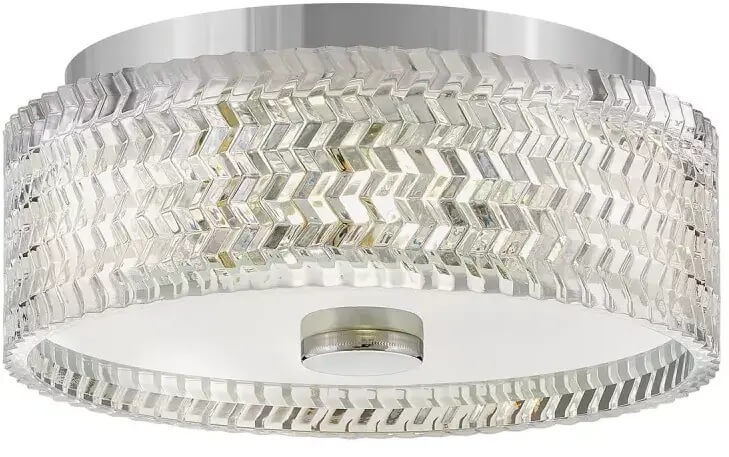Elstead Lighting Elle Decke 2x60 W chrom-transparent HK-ELLE-F-S-CM