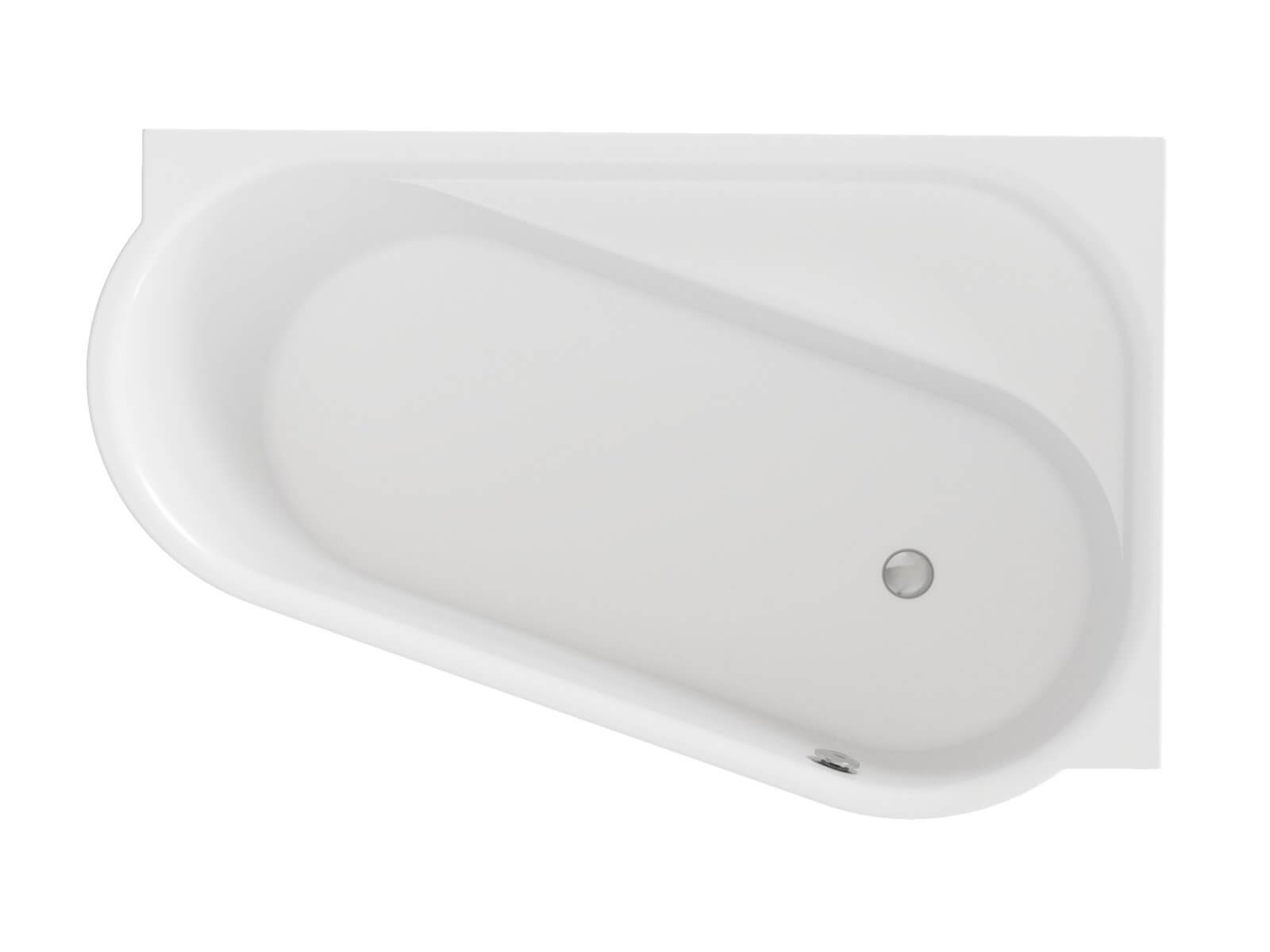 Ravak ARC Eckbadewanne 160x105 cm rechtsseitig weiß CF61000000
