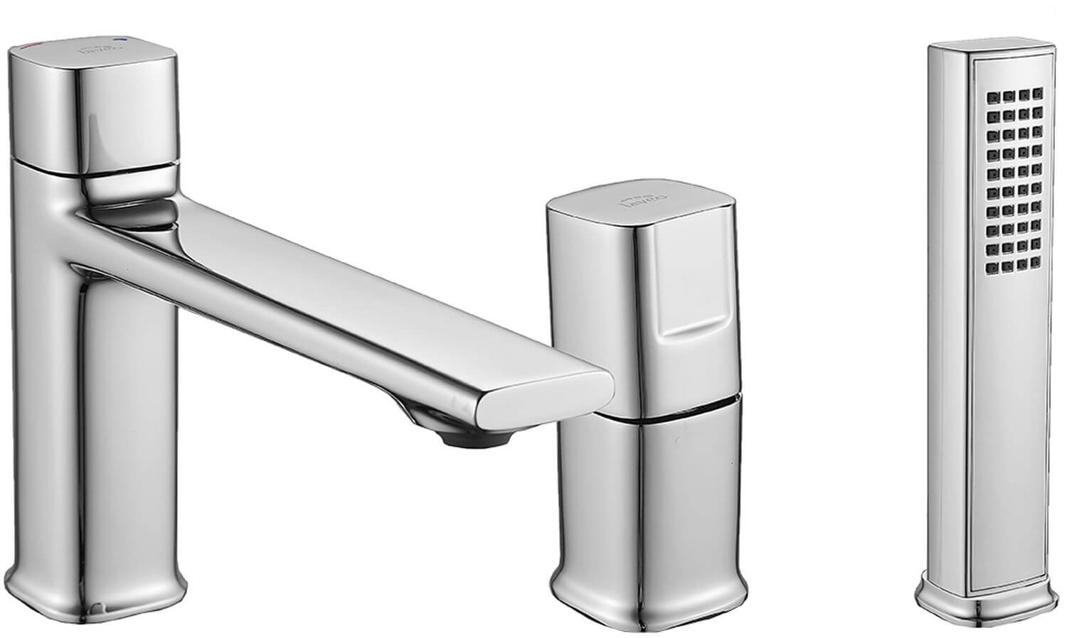 Laveo Tores Badewannen- und Duscharmatur awannenmontiert chrom BVT_013D