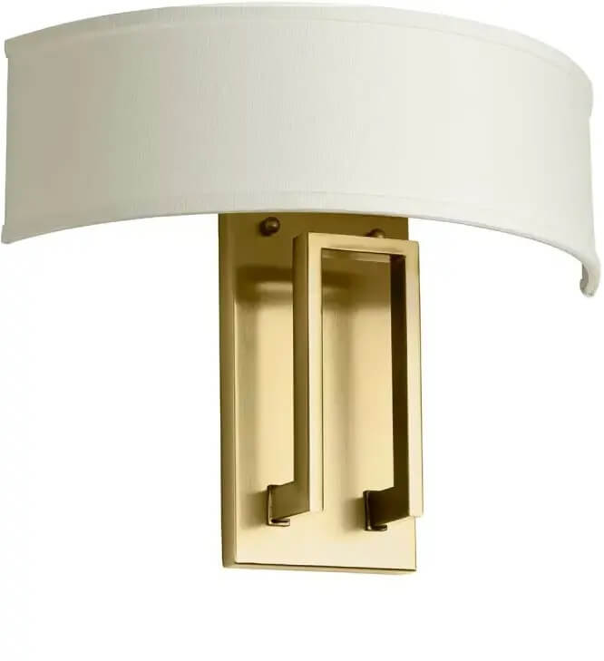 Elstead Lighting Hampton Wandleuchte 2x40 W weiß-messing HK-HAMPTON2-BB