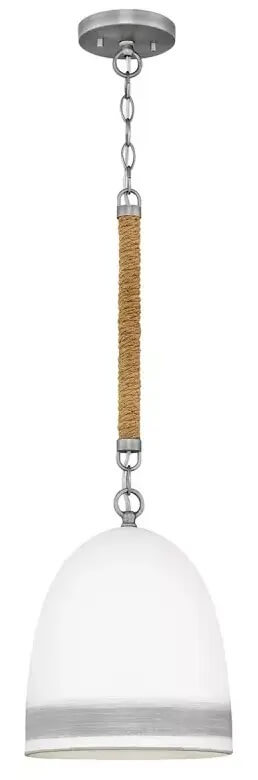Elstead Lighting Nash Pendelleuchte 1x60 W weiß-nickel HK-NASH-P-AN