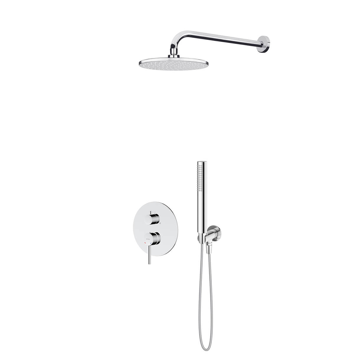 Set Badewannen- und Duscharmatur Oltens Molle 34113100, Kopfbrause Oltens Vindel 37000100, 39400100, 37102100, 39304100, 37200100