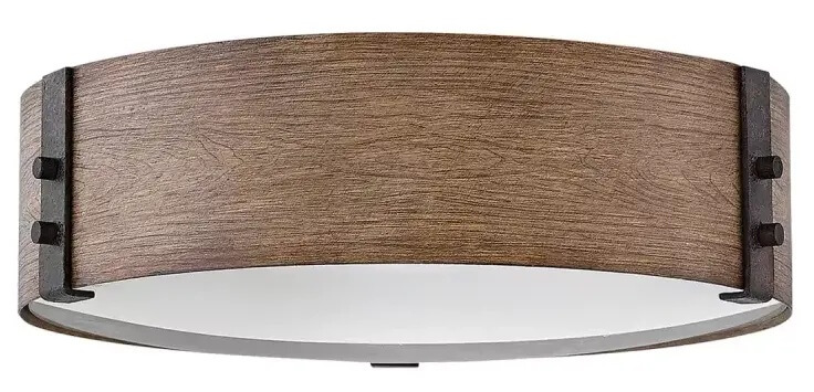 Elstead Lighting Sawyer Decke 3x40 W holz-eisen HK-SAWYER-F-M-SQ