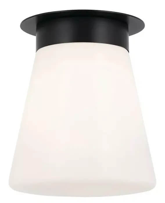 Elstead Lighting Albers Deckenlampe 1x40 W schwarz-opal KL-ALBERS-F-T-BK