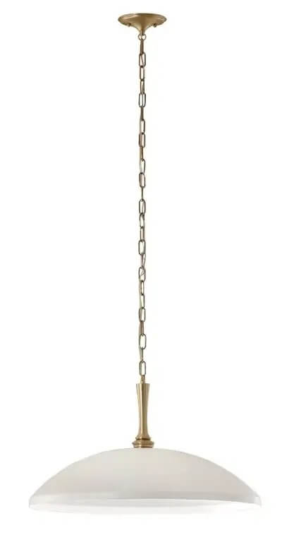 Elstead Lighting Delarosa Pendelleuchte 1x60 W weiß-braun KL-DELAROSA-P-WH