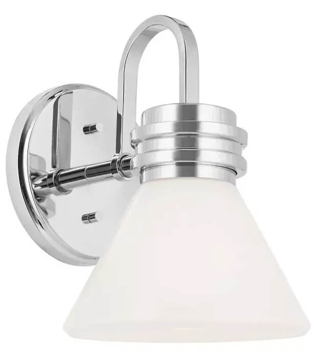 Elstead Lighting Farum Wandleuchte 1x3 W weiß-chrom KL-FARUM1-CH