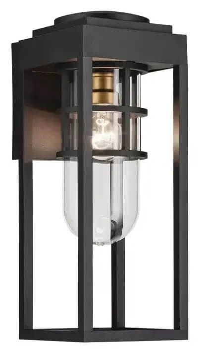 Elstead Lighting Hone Außenwandleuchte 1x60 W schwarz-transparent KL-HONE-S-BKT