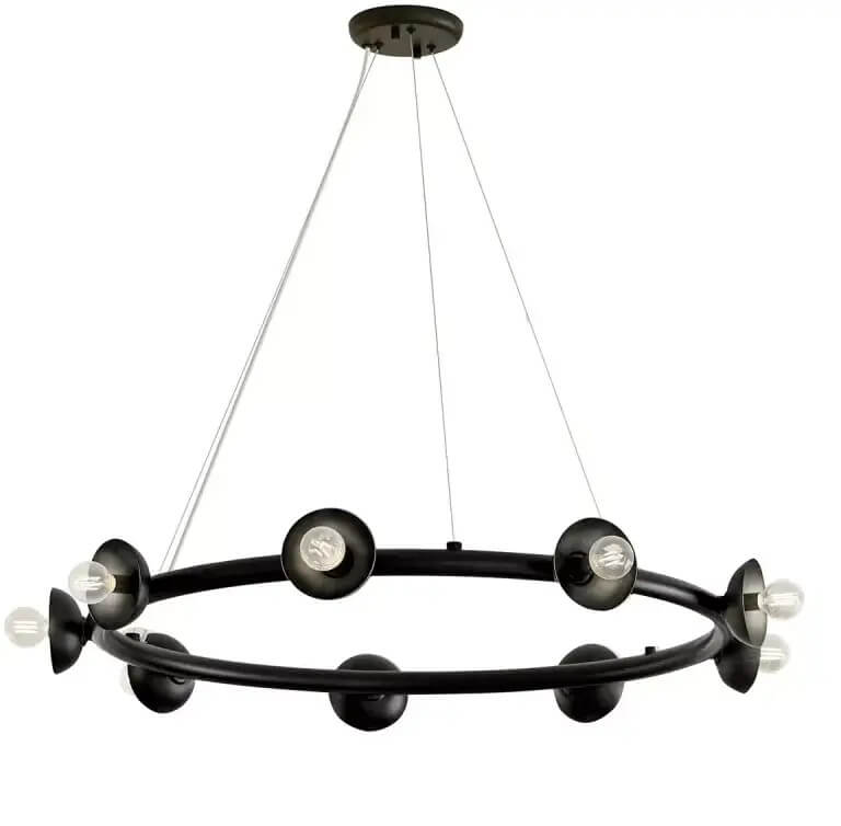 Elstead Lighting Palta Pendelleuchte x40 W schwarz KL-PALTA9-BK