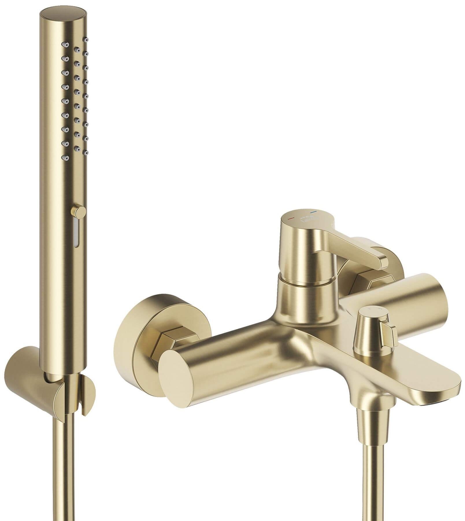 Laveo Cone Badewannen- und Duscharmatur Wandmontage gold BVC_G11D