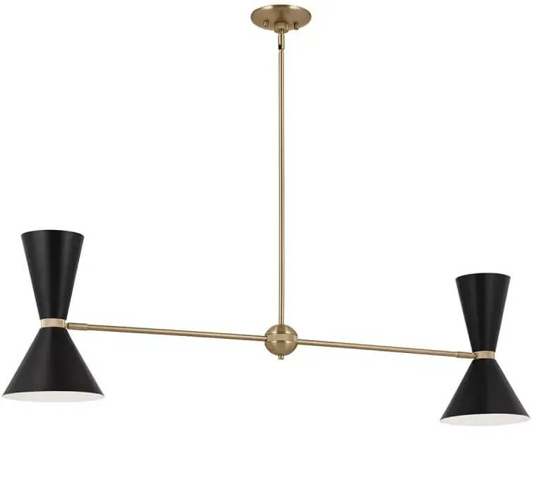 Elstead Lighting Phix Pendelleuchte 4x40 W schwarz-braun KL-PHIX-2-LINEAR-CBB