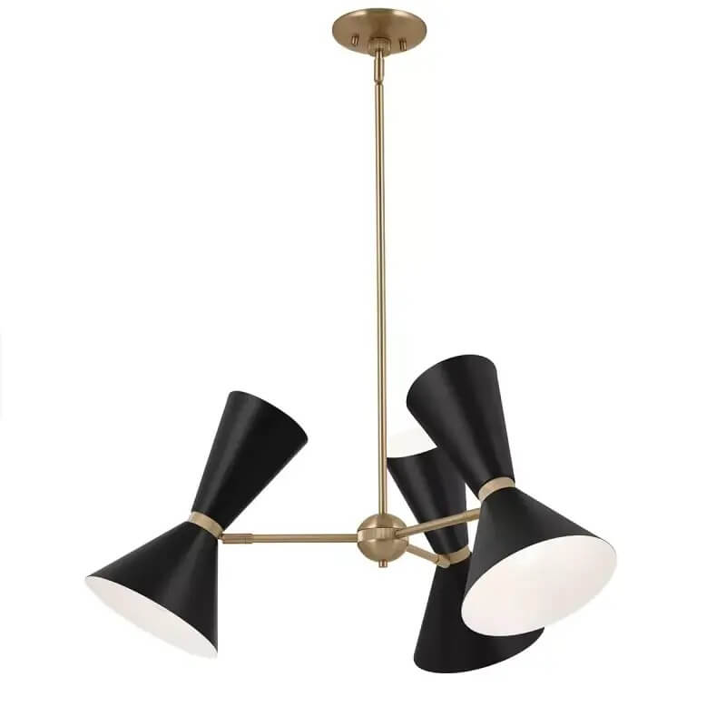 Elstead Lighting Phix Pendelleuchte 6x40 W schwarz-braun KL-PHIX-3-CBB