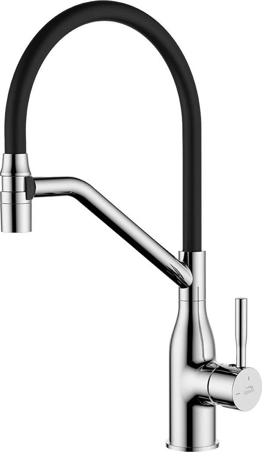 Laveo Colina Küchenarmatur Stehend chrom-schwarz BCO_778D