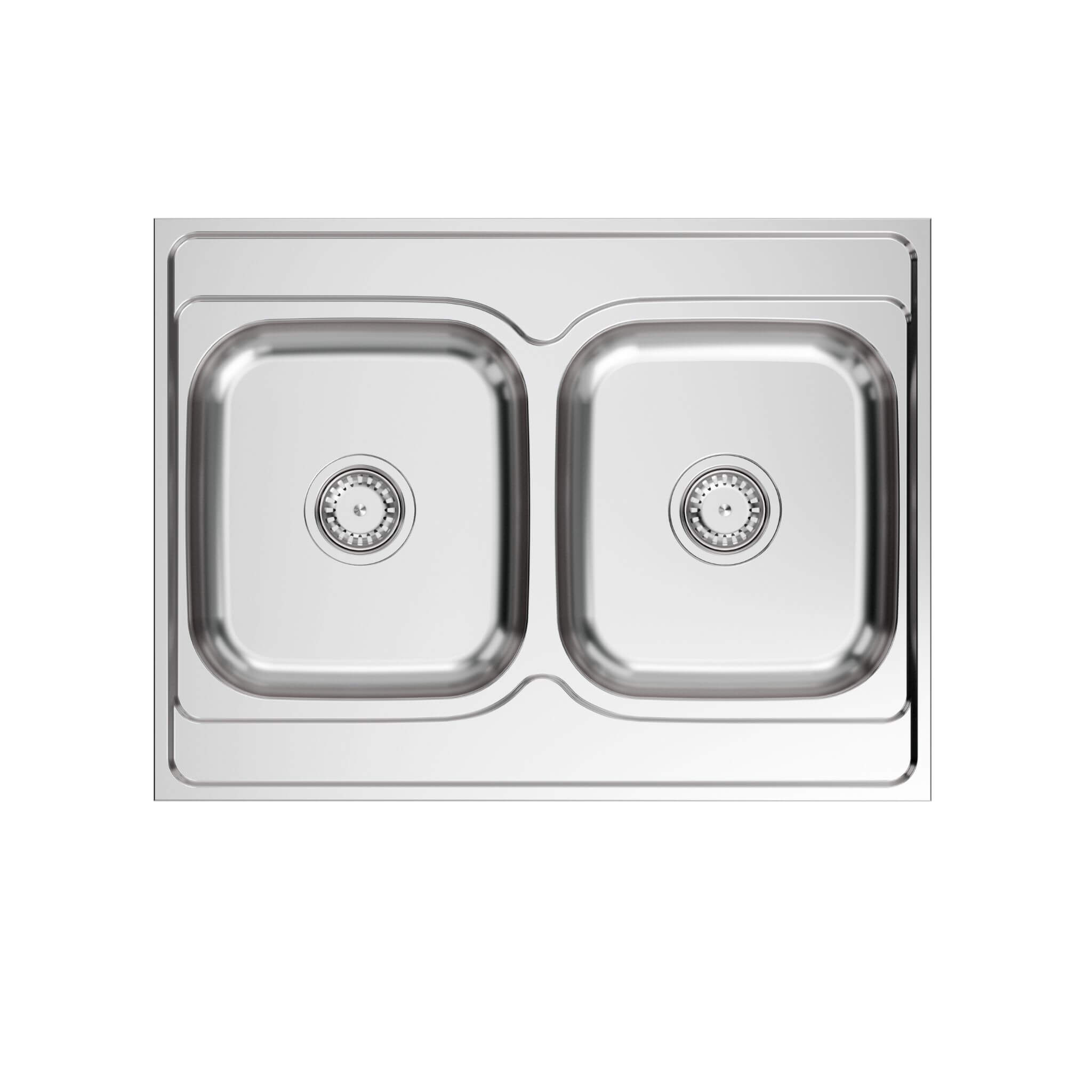 Quadron Sean Edelstahlspüle mit Siphon 80x60 cm stahl HD120SAT8060R