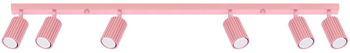 Sollux Lighting Karbon Deckenlampe 6x10 W rosa SL.1938