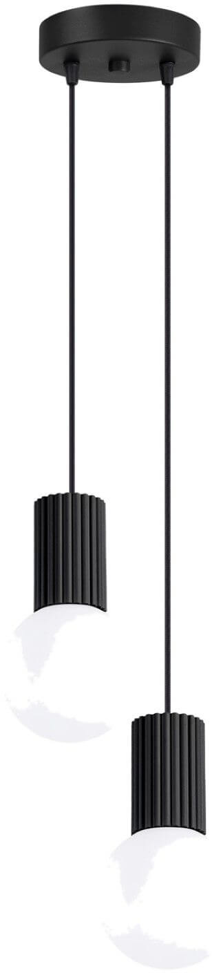 Sollux Lighting Halo Pendelleuchte 2x8 W schwarz SL.1972