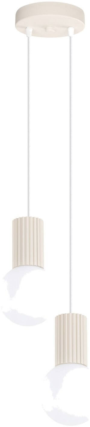 Sollux Lighting Halo Pendelleuchte 2x8 W beige SL.1973