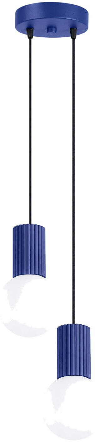 Sollux Lighting Halo Pendelleuchte 1x8 W blau SL.1977