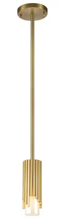 Elstead Lighting Marvele Pendelleuchte 1x40 W messing-opal MARVELE-MP-AB-OPAL