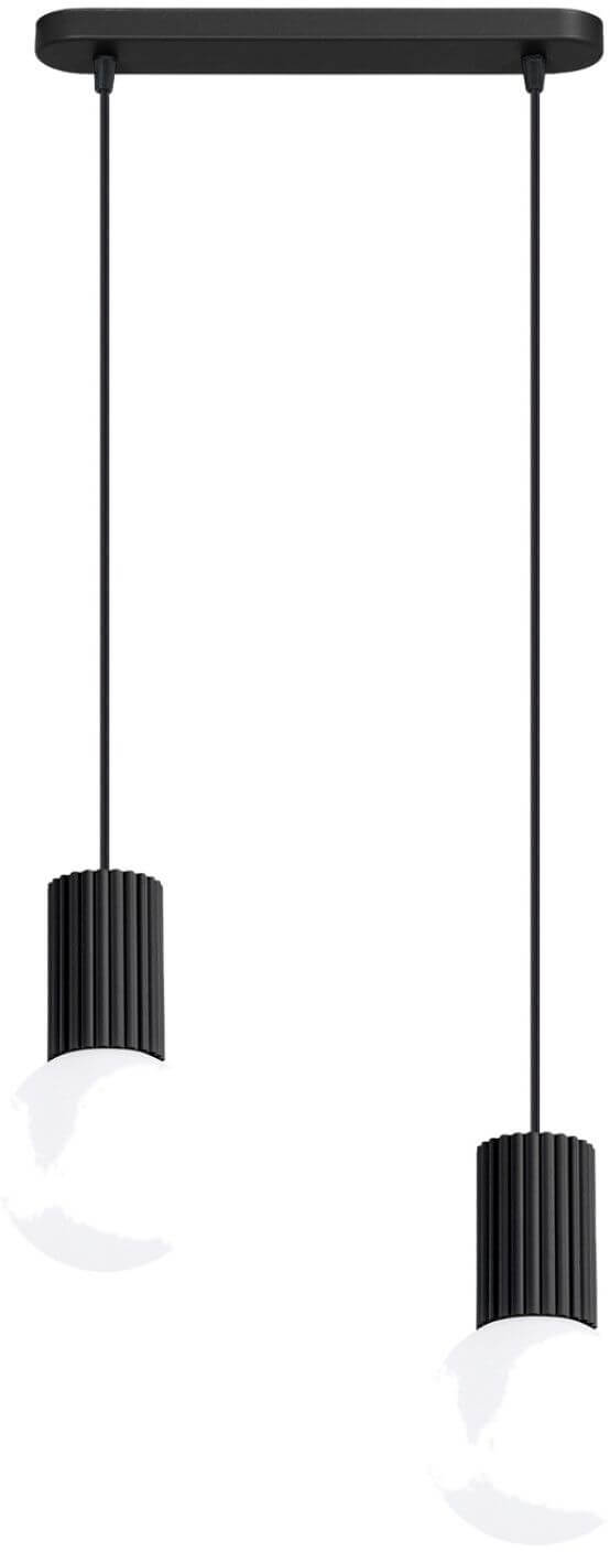 Sollux Lighting Halo Pendelleuchte 2x8 W schwarz SL.1982