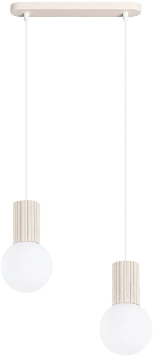 Sollux Lighting Halo Pendelleuchte 2x8 W beige SL.1983