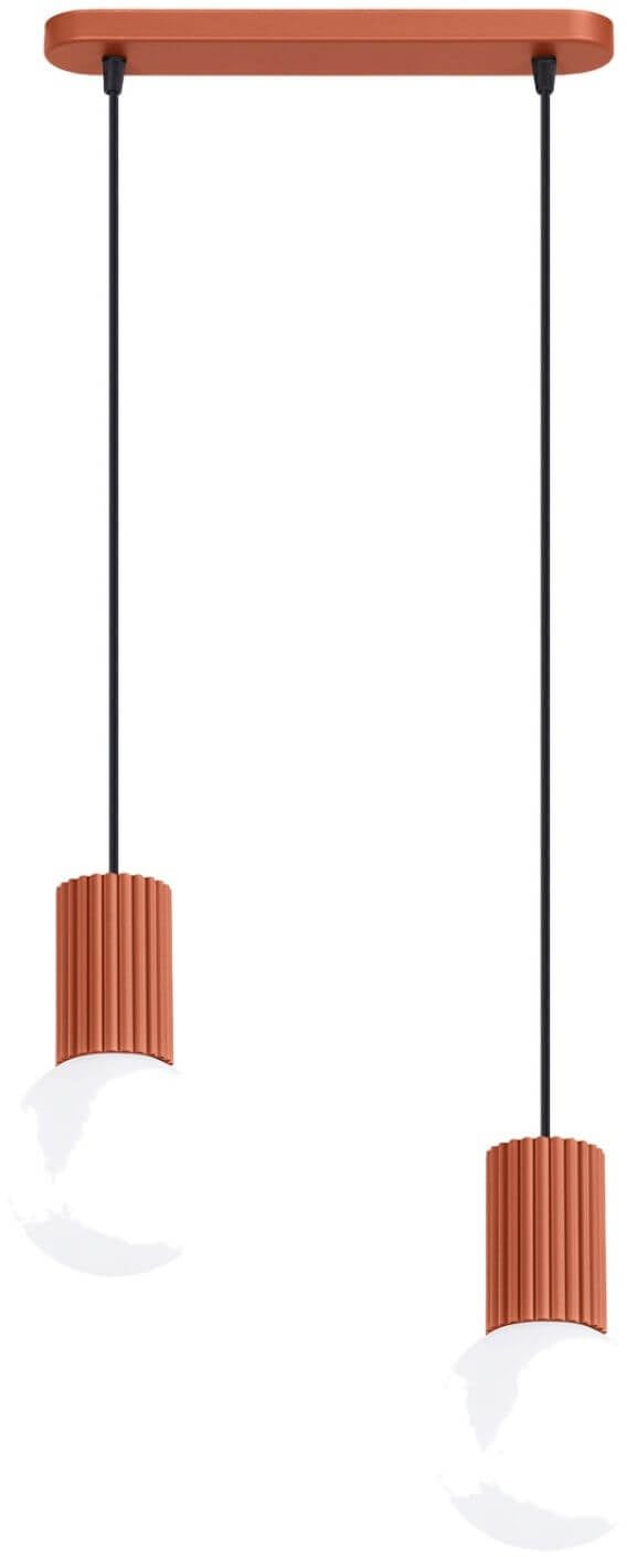Sollux Lighting Halo Pendelleuchte 2x8 W rot SL.1985