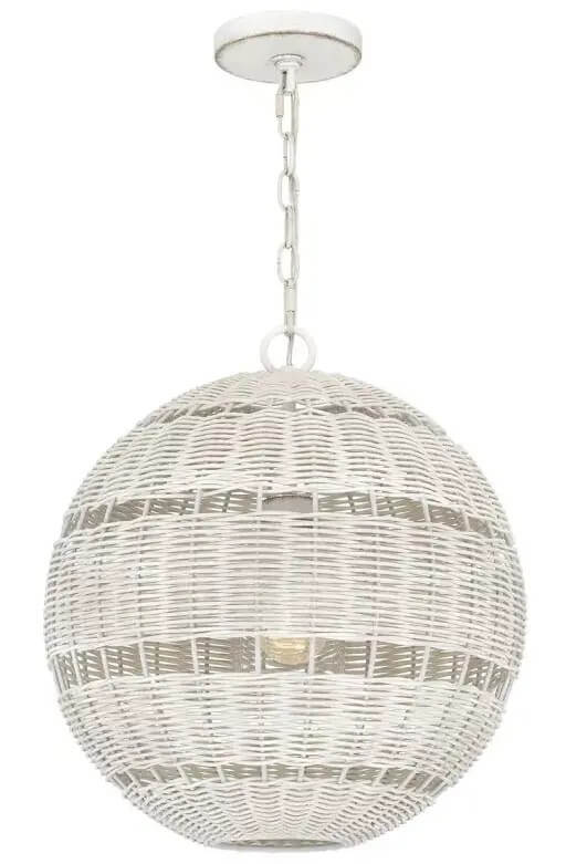 Elstead Lighting Lindendale Pendelleuchte 1x60 W weiß QZ-LINDENDALE-P-AWH
