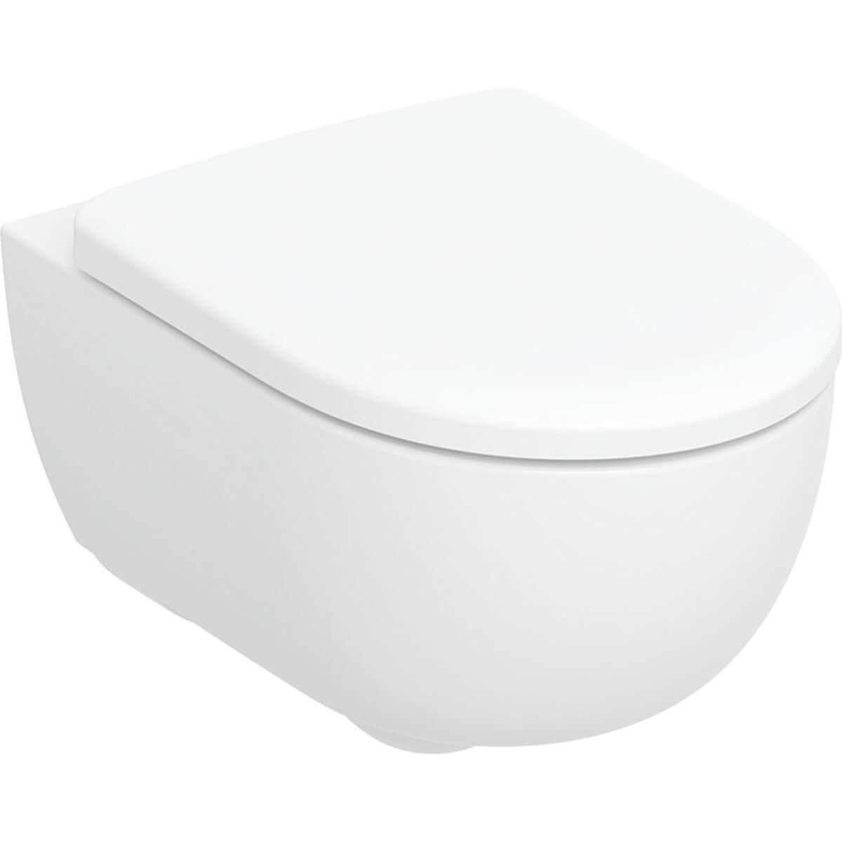 Geberit Selnova Premium WC-Becken mit Absenkautomatik-Sitz hängend Spülrandlos mit Wirbelspülung weiß Glanz 503.197.00.1