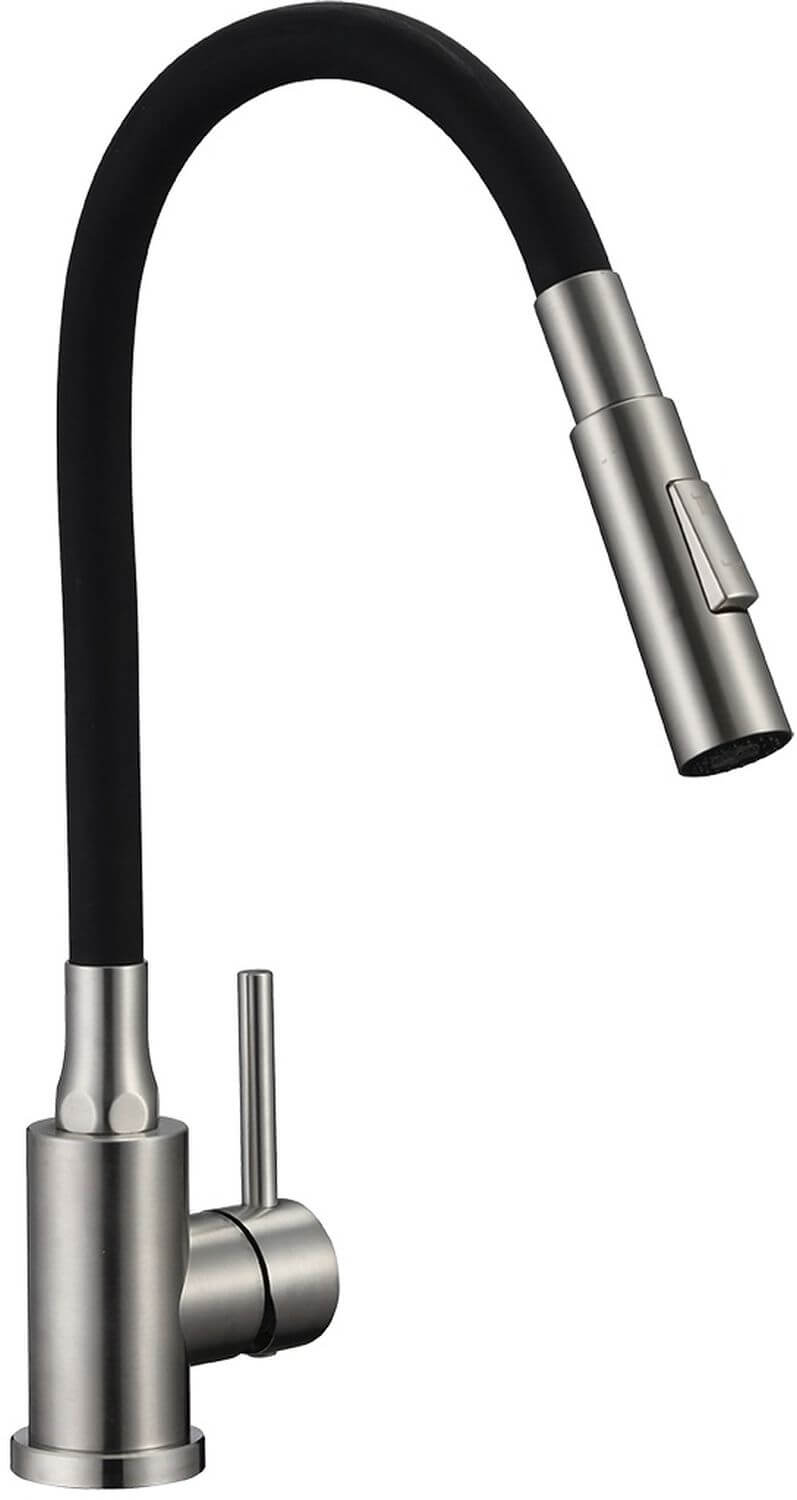 Kuchinox Velia Küchenarmatur Stehend edelstahl-schwarz B52_762A