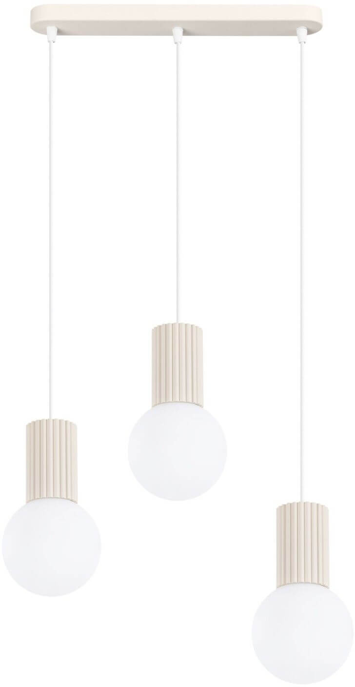 Sollux Lighting Halo Pendelleuchte 3x8 W beige SL.1993