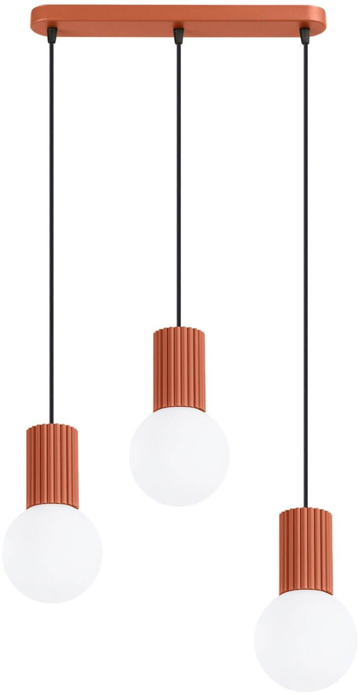 Sollux Lighting Halo Pendelleuchte 3x8 W rot SL.1995