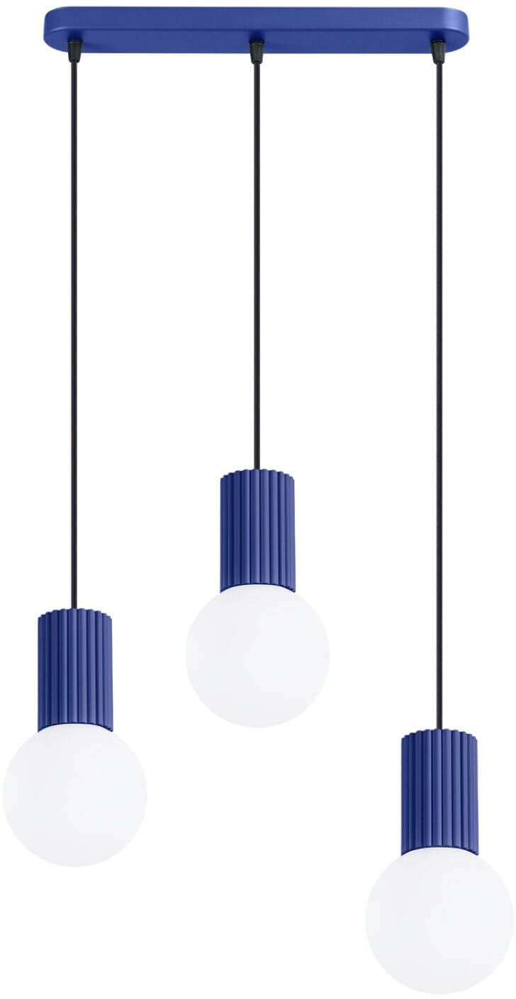 Sollux Lighting Halo Pendelleuchte 3x8 W blau SL.1997