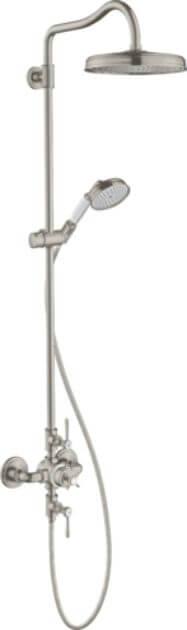 Axor Montreux Duschset Wandmontage mit Thermostat stahl 16572800