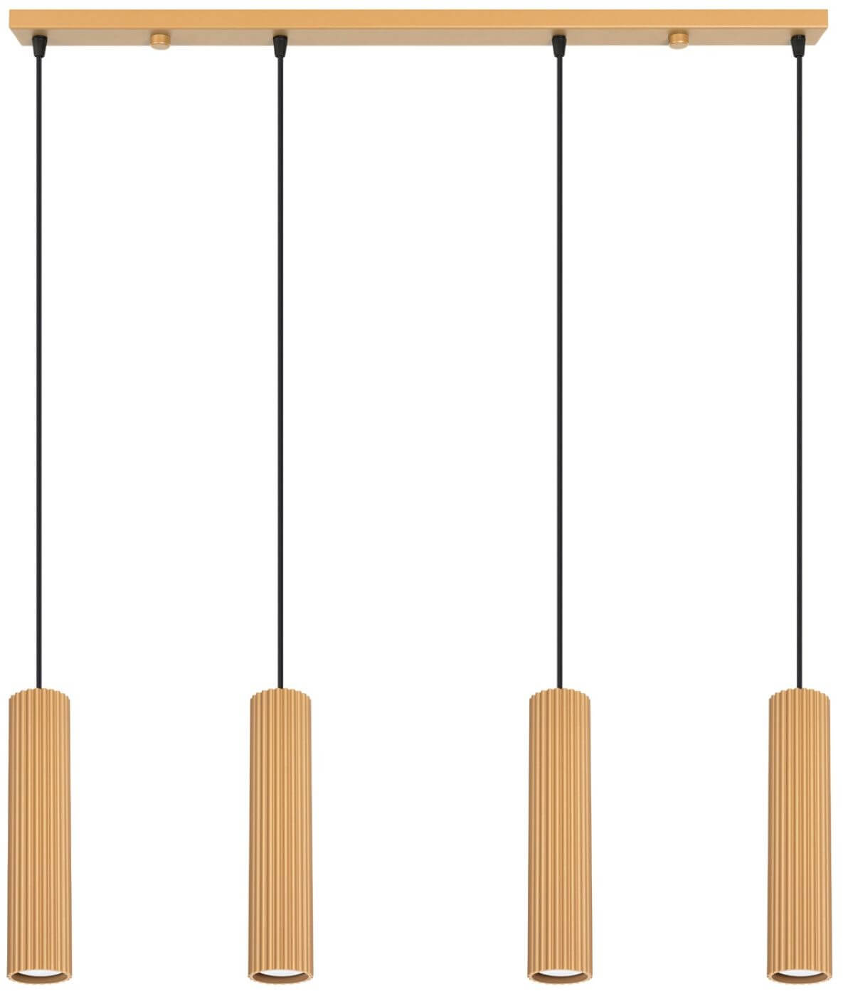Sollux Lighting Karbon Pendelleuchte 4x10 W gold SL.2002
